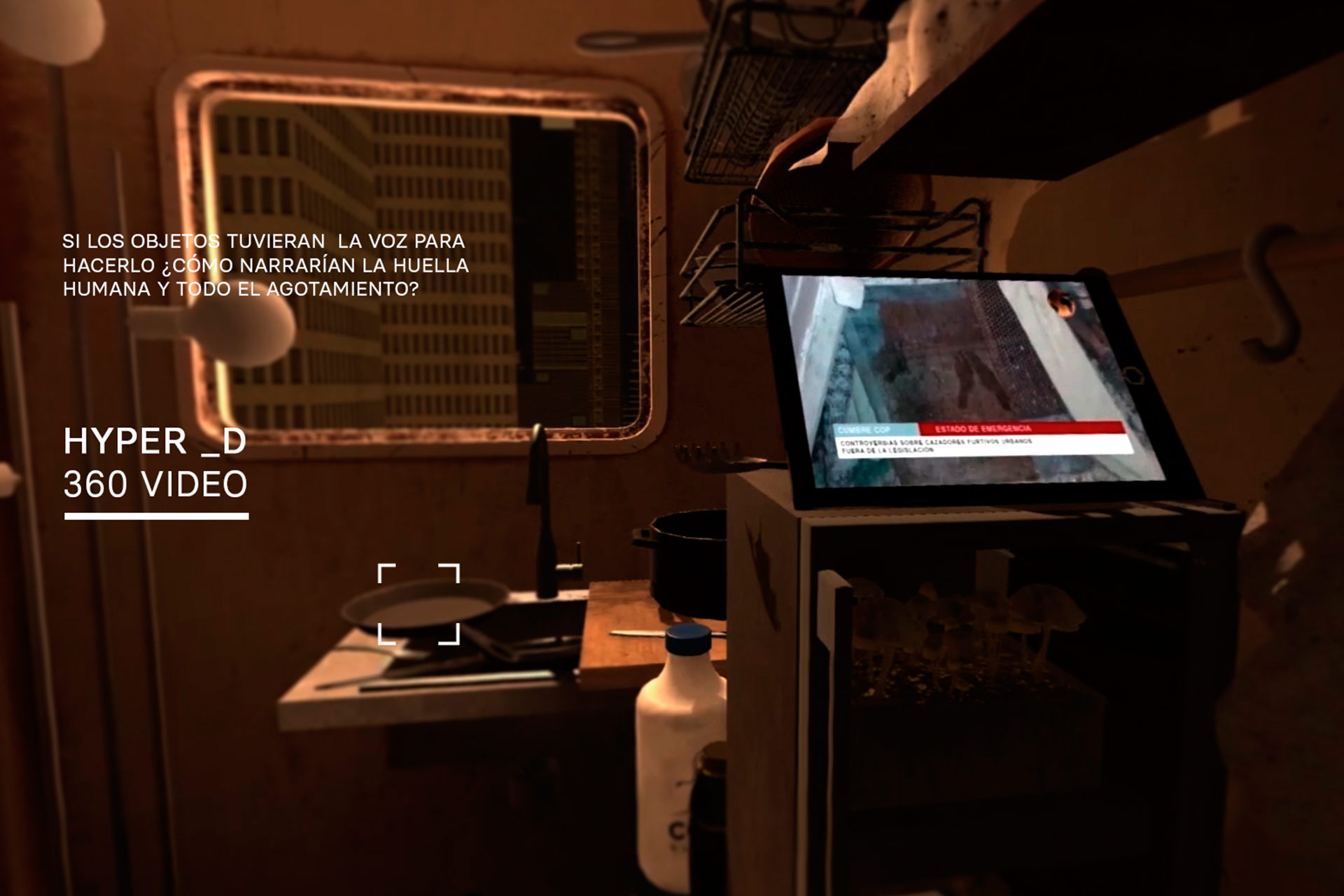 Hyper D Imagen sobre el escenario que se presenta en la realidad virtual