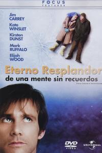 Portada de "Eterno Resplandor de una Mente sin Recuerdos". Muestra a un hombre pensativo abajo, y a una pareja en el hielo arriba, creando un ambiente reflexivo.